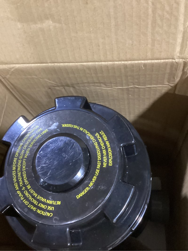 Condition photo showing Good Condition for cl200 inline chlorinator replacement hayward cl200 chlorinator feeder, inground pool inline automatic chlorinator feeder, high-grade abs material, easy to use (2 o-rings)
