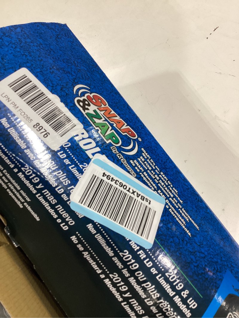Condition photo showing As Is for K SOURCE Snap & Zap 80930 Custom Fit Towing Mirror for 2019-2024 Silverado 1500, Sierra 1500, Patented