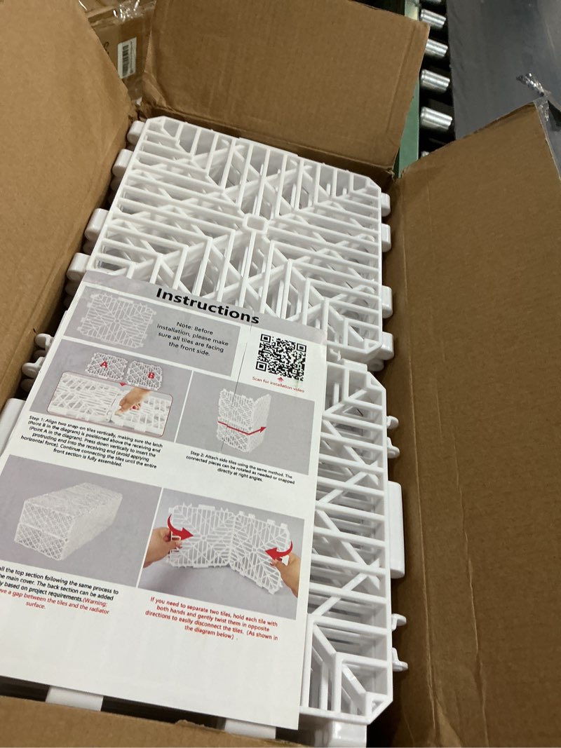 Condition photo showing Good Condition for 52-Pack Radiator Cover for Home - Safety Easy Snap Connection, No Tools Required (52-Pack)