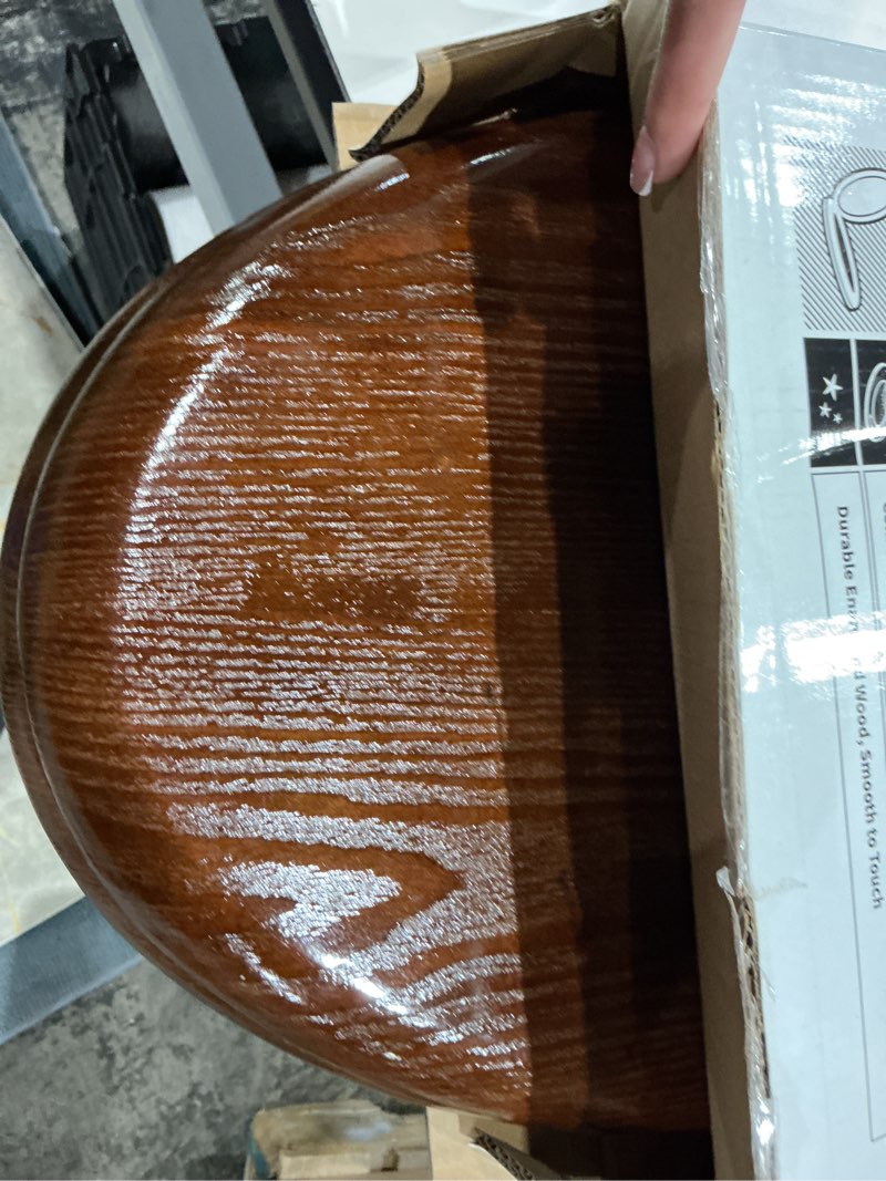 Condition photo showing Good Condition for angel shield elongated wood toilet seat with quiet close,easy clean,quick-release hinges(elongated,dark walnut)