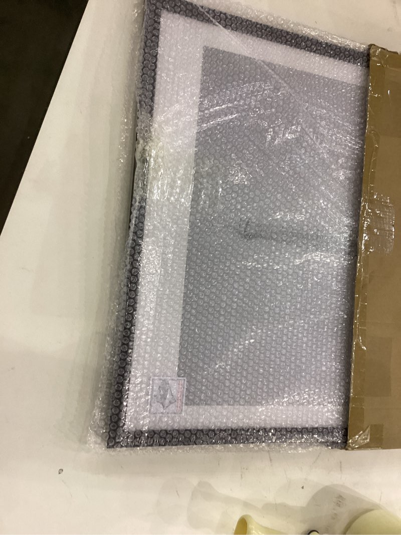 Condition photo showing New/Like New for upsimples 18x24 Picture Frame, Display Pictures 16x20 with Mat or 18 x 24 Without, Wall Hanging Poster Frames, Black, 1 Pack Black 18x24
