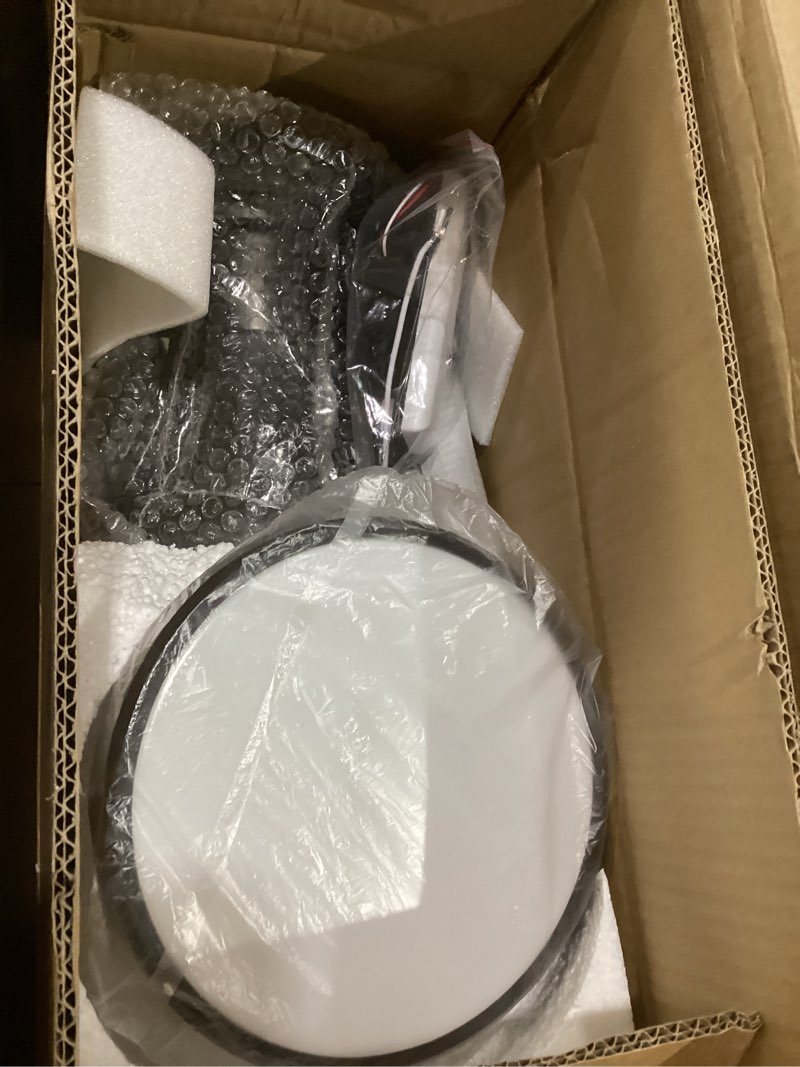 Condition photo showing As Is for ceiling fans with lights, 42 inch ceiling fan with light and remote, 3cct flush moun low profile ceiling fans, 6 speed noiseless led ceiling fan, black ceilings fan with remote for bedroom living room black 42 inch, not tested, similar to stock photo