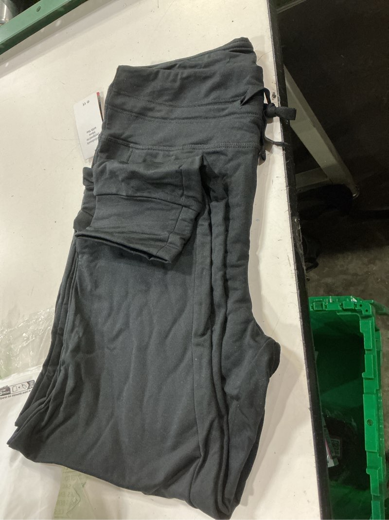 Condition photo showing New/Like New for baleaf women's fleece lined pants water-resistant sweatpants winter thermal ski hiking running joggers 25 large black