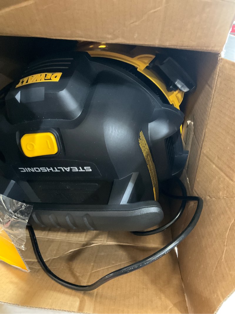 Condition photo showing As Is for dewalt 6 gallon stealthsonic quiet shop vacuum wet and dry dxv06pl-qt, 4 peak hp shop wet dry vac for jobsite & workshop