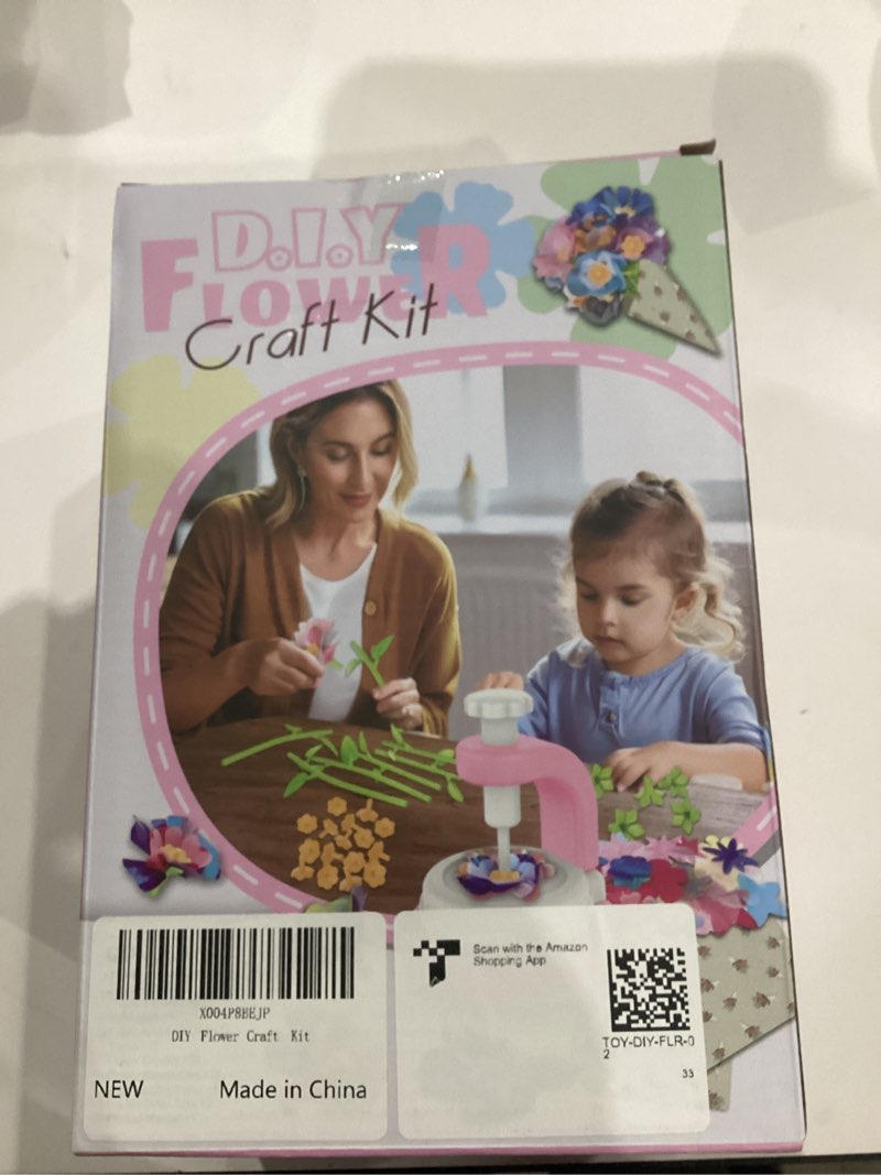 Condition photo showing New/Like New for odjas Fabric Flower Toys, DIY Craft Bouquets Kits Toys for Kids - Flowers Maker Toy, Build Your Flower Bouquet, Arts & Gifts for 4 5 6 7 8 Ages Toddler Gir (Pink)