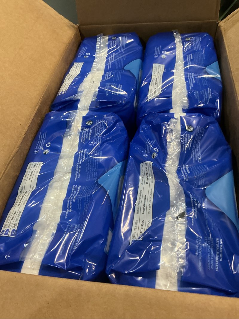 Condition photo showing New/Like New for fitright super adult incontinence underwear, maximum absorbency, large, 40"-56", 4 packs of 20 (80 total) large (20 count)