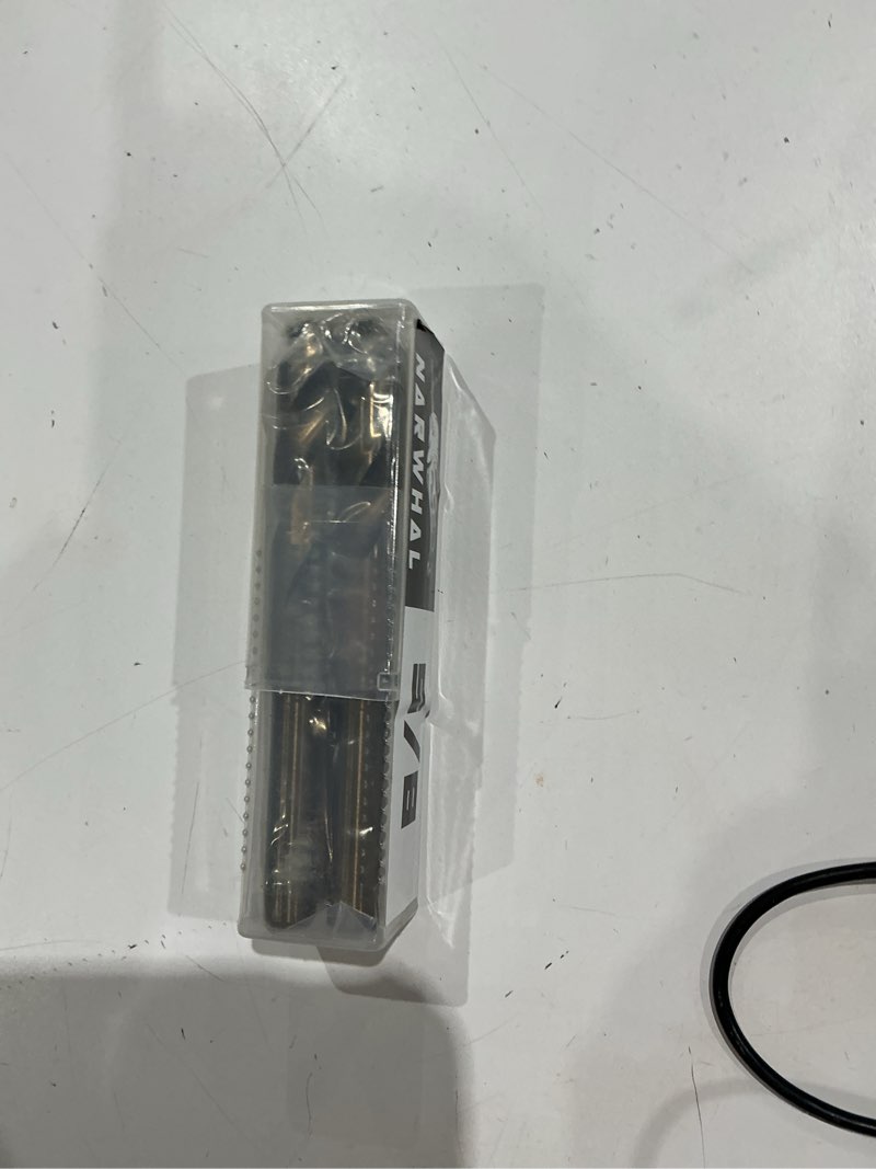 Condition photo showing New/Like New for narwhal 1/2 inch cobalt drill bits (3 pack - industrial grade m35 cobalt) 6" length & 135 degree split point for drilling into metal, hardened & stainless steel, cast iron, & more!