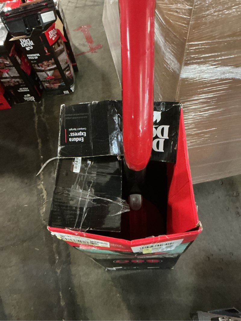 Condition photo showing As Is for dirt devil upright vacuum cleaners - hepa filtration