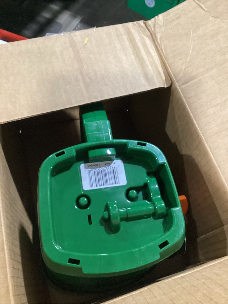 Condition photo showing Good Condition for whirl hand-powered spreader holds up to 1,500 sq.ft., handheld spreader for seed, fertilizer, salt and ice melt