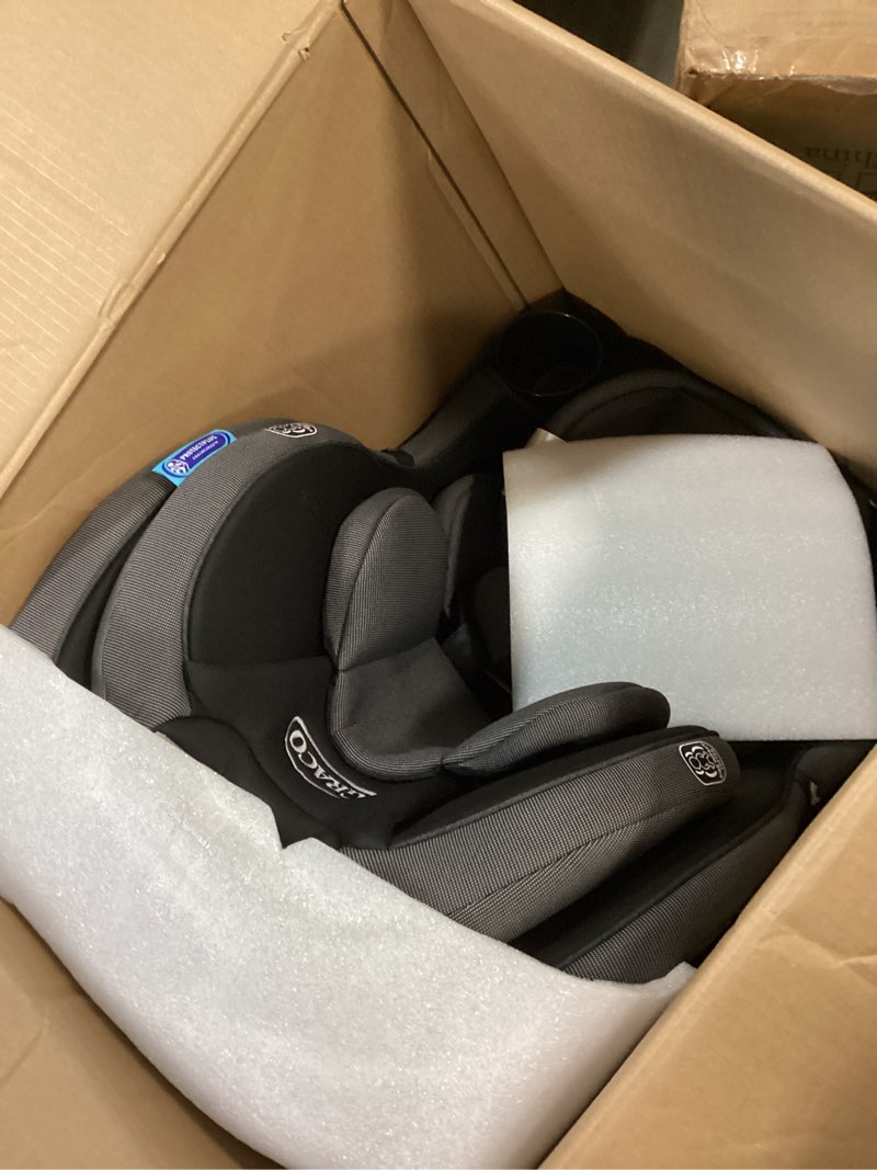 Condition photo showing As Is for graco easyturn 360 2-in-1 convertible car seat, 360 degree rotating infant to toddler rotating car seat, 2 modes forward and rear facing, slim design, cyran