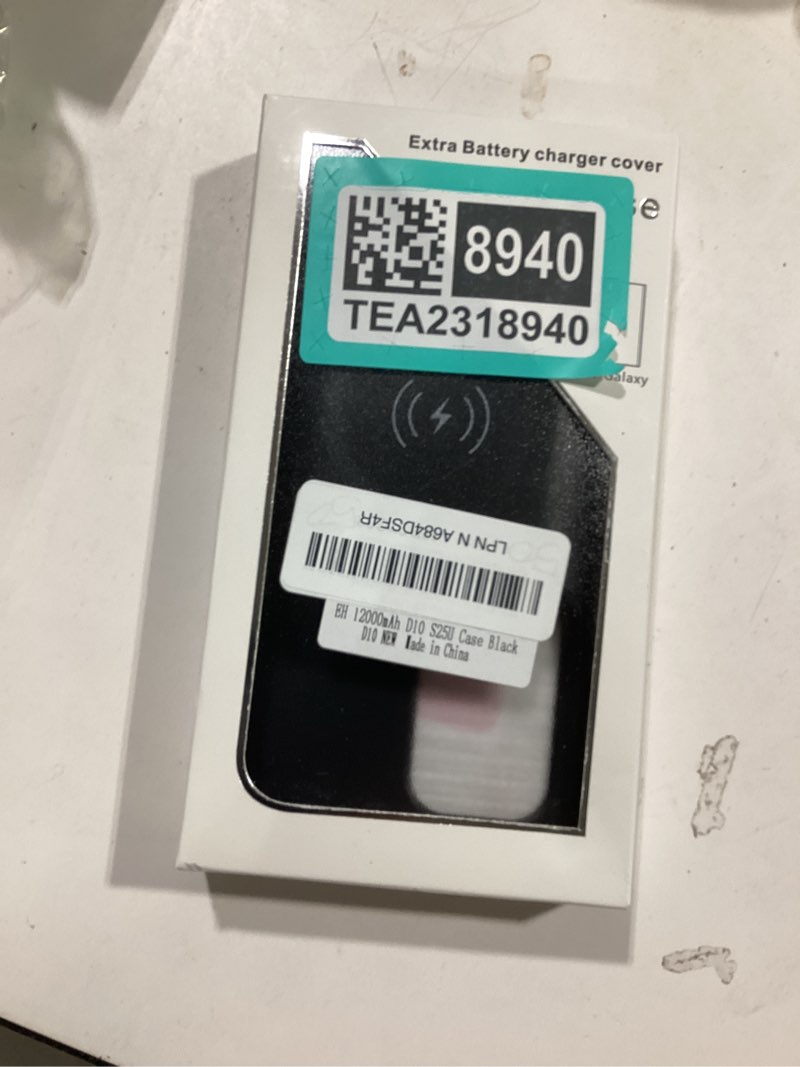 Condition photo showing New/Like New for wireless charging case for galaxy s25 ultra, upgraded 12000mah rechargeable portable charging case compatible with galaxy s25 ultra (6.9 inch) with carplay extended battery pack charger case (black) galaxy s25 ultra-12000mah