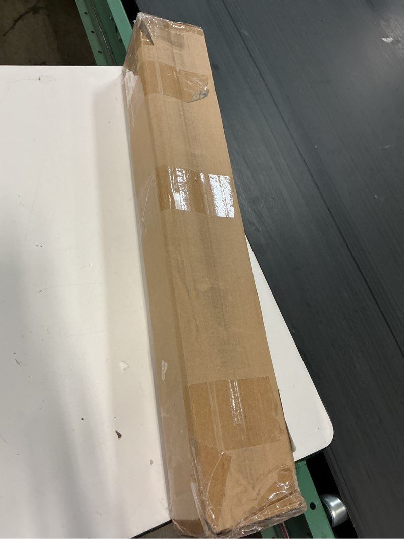 Condition photo showing New/Like New for lazblinds cordless bamboo roman shades, privacy blinds for interior windows, room darkening roll up bamboo blinds for home & patio, 28.5" w x 64" h, highfield teak pricacy - highfield teak 28.5" w x 64" h