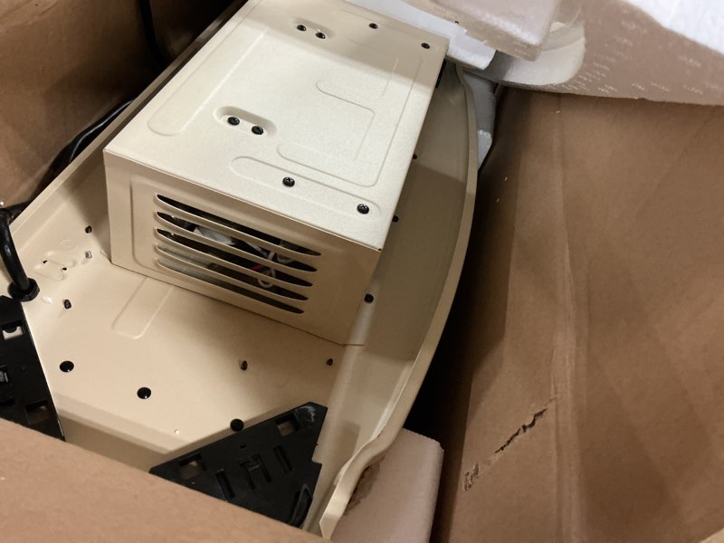 Condition photo showing As Is for Duraflame heater CREAM COLOR 