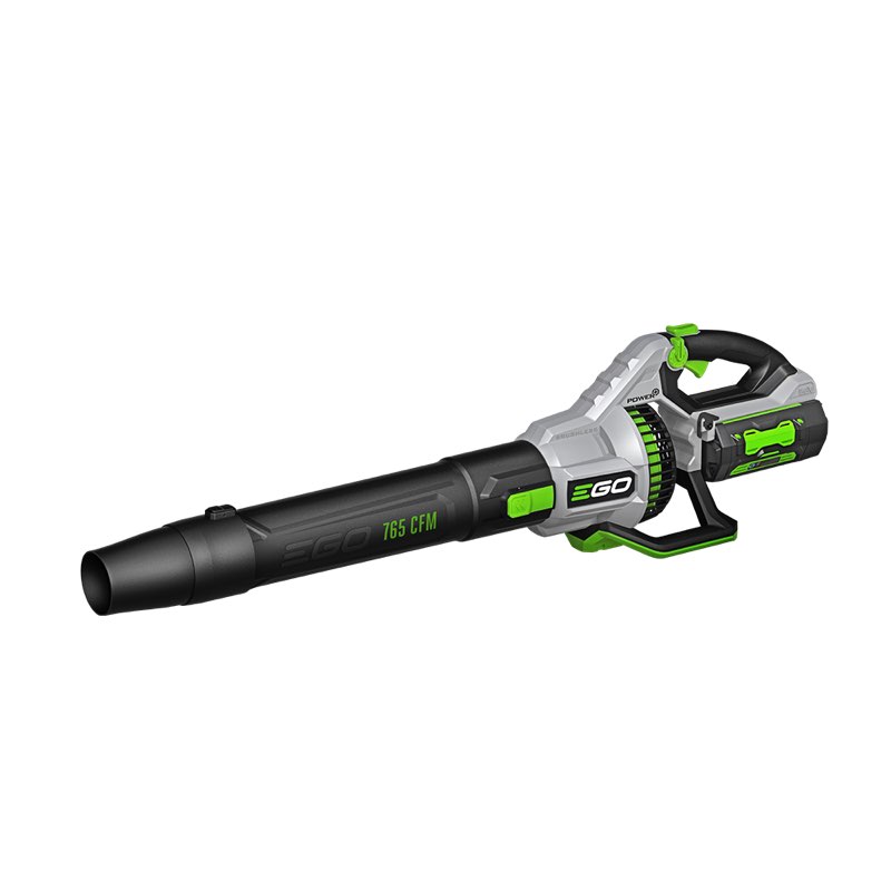 ego power+ leaf blower, cordless electric 765 cfm, includes 56v 5.0ah battery and charger - lb7654