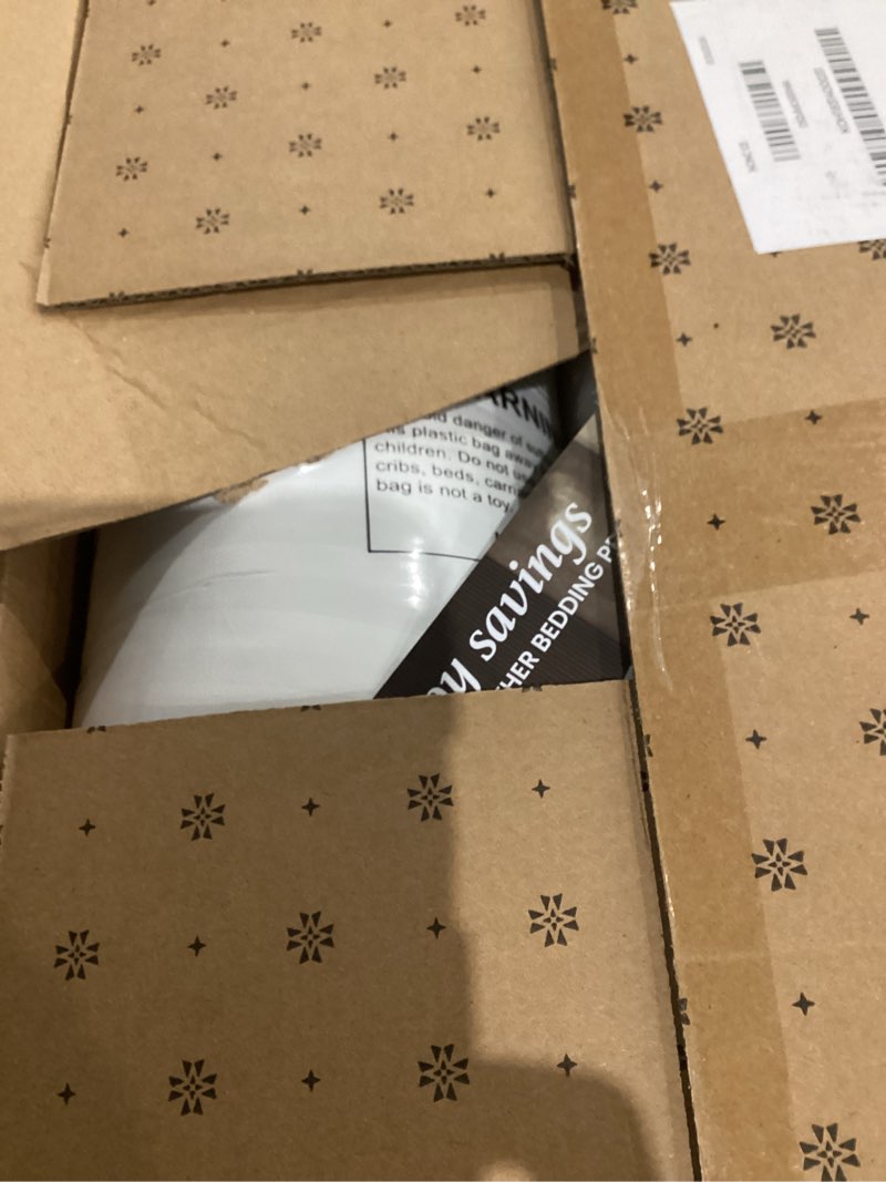 Condition photo showing Good Condition for beckham hotel collection bed pillows standard/queen size set of 2 - original soft down alternative pillow for sleeping - soft support for back, stomach or side sleepers queen / standard white