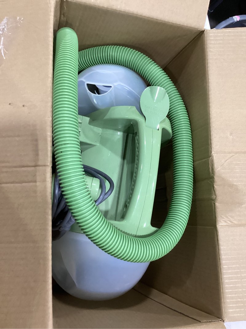 Condition photo showing As Is for bissell little green multi-purpose portable carpet and upholstery cleaner, car and auto detailer, with exclusive specialty tools, green, 1400b