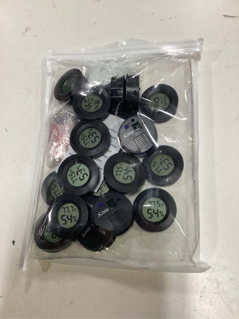 Condition photo showing Good Condition for mini hygrometer digital thermometer humidity meter 20 pack hygrometer thermometers indoor/outdoor humidity monitor reptile thermometer for humidors greenhouse garden cellar fahrenheit(?)/ celsius(?)
