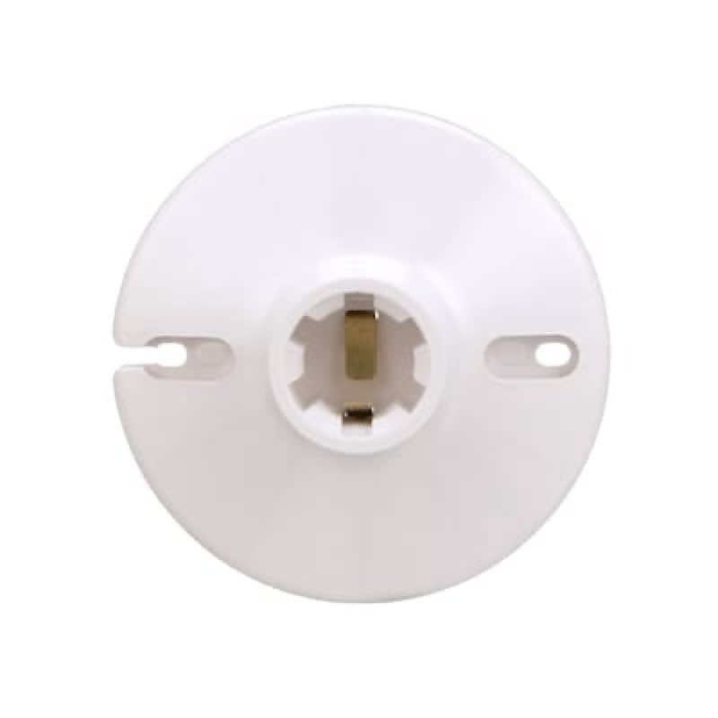 Eaton 660 -Watt Plastic Keyless Ceiling Socket , White