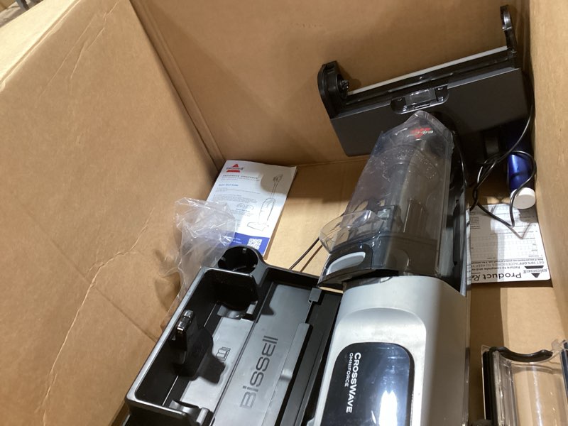 Condition photo showing As Is for Bissell CrossWave OmniForce Cordless Multi-Surface Hard Floor Cleaner and Mop, Wet Dry Vacuum with Dedicated Dry Vacuum Mode, 3882