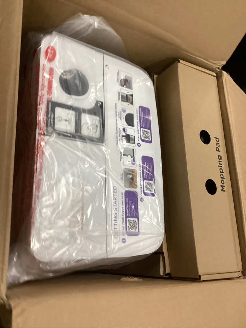 Condition photo showing Good Condition for Shark Stratos 2-in-1 Robot Vacuum & Mop with 25+ Hands-Free Features & NeverTouch Self-Cleaning Base, Precision Mapping, Autolift Technology, HEPA Filtration, Edge Detect, AV2700ZE, White