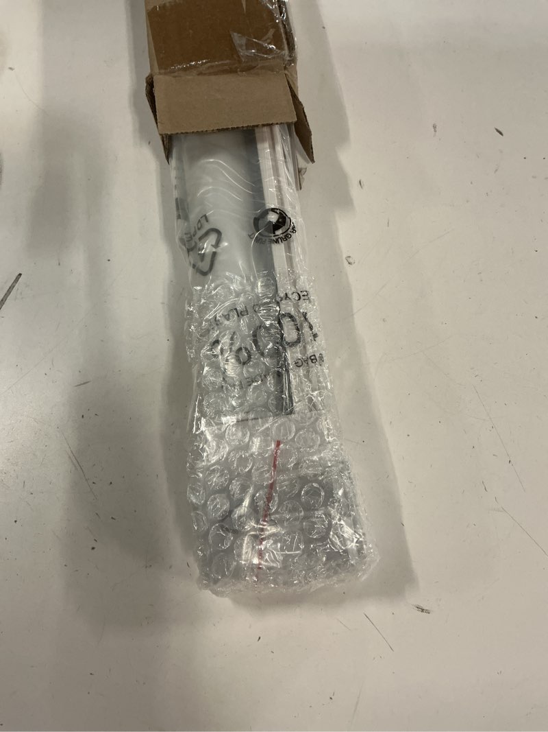 Condition photo showing New/Like New for lazblinds no tools no drill cordless roller shades, 100% blackout roller blinds for windows, thermal insulated uv protection waterproof roll up window blinds and shades, 27'' w x 72'' h, white white 27'' w x 72'' h