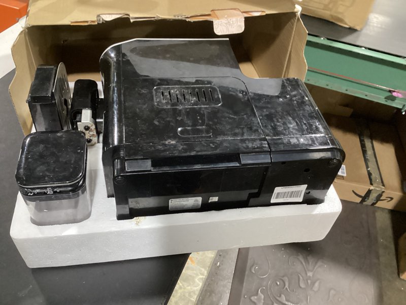 Condition photo showing Good Condition for Fully Automatic Espresso Machine, Espresso & Coffee Machine with Automatic Milk Frother, Built-In & Adjustable Espresso Bean Grinder, Touch Screen Coffee Machine with 1.5 L Water Tank 12.22×7.08×16.92 in E