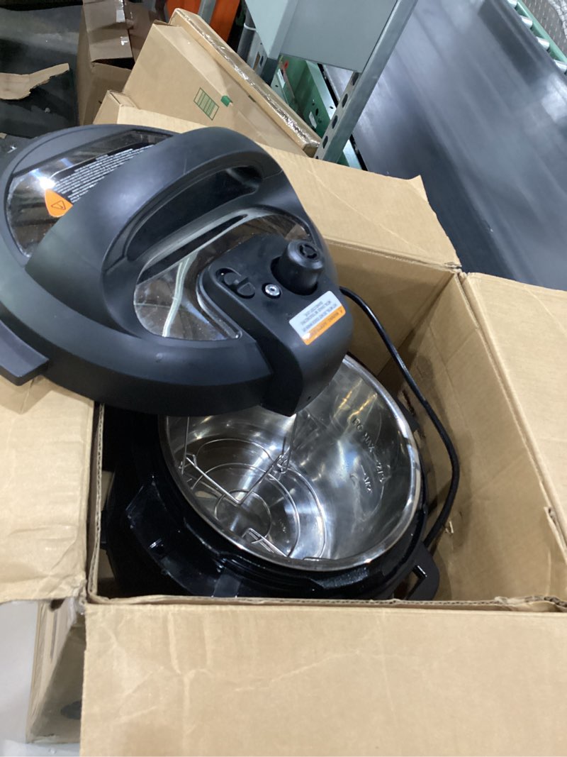 Condition photo showing As Is for USED Instant Pot 6QT RIO 7-in-1 Multi-Cooker, Pressure Cooker, Slow cook, Sauté, Steam, Rice Maker, Yogurt, & Warmer, Black, 6 Quarts Black 6 Quarts