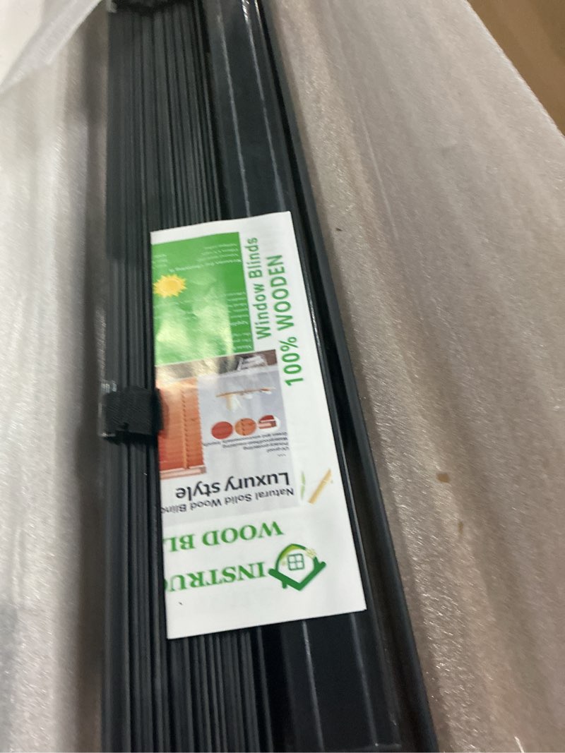 Condition photo showing Good Condition for 2" Slats Wood Blinds for Indoor Windows: Wooden Blackout Blinds & Shades,Black Out Privacy Horizonta