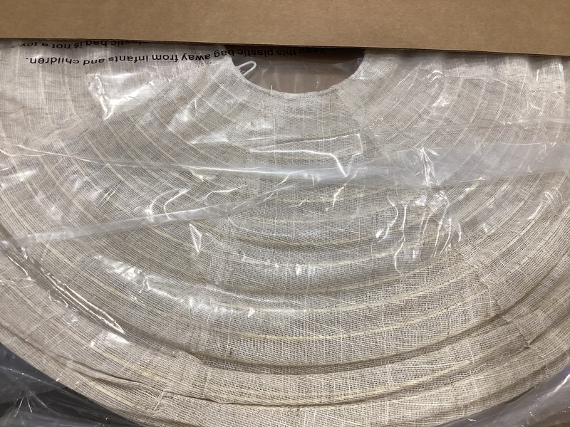 Condition photo showing Good Condition for 19.69(50cm) oval fabric lampshade,burlap lamp handmade linen pendant light shade for minimalist,home decoration: bedroom, study, living room, weddings and birthday parties