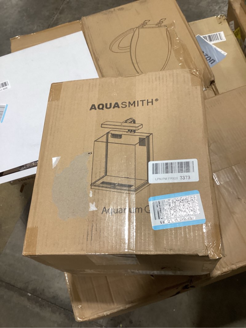 Condition photo showing Good Condition for beta fish tank, 2 gallon betta fish aquariums with filter & light, for men, fish tanks for kids & starter, black
