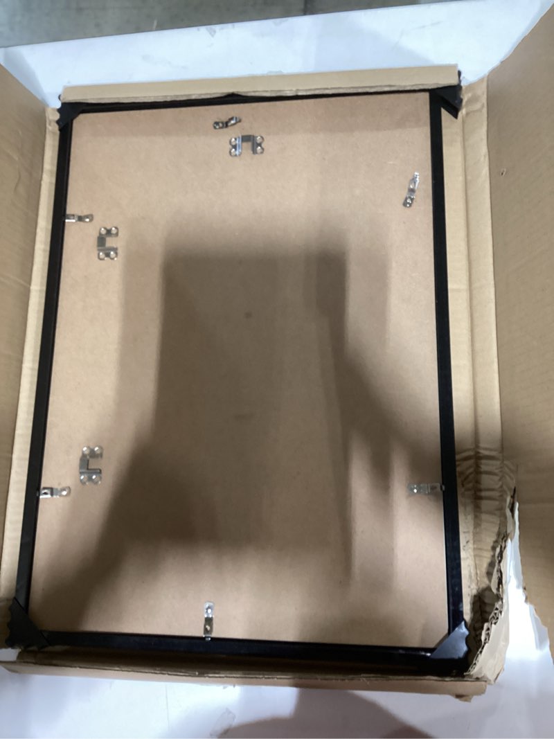 Condition photo showing New/Like New for lavie home 15x21 picture frame for wall display, 15x21 black picture frame with hd plexiglas, 15 x 21 poster frame 1 pack, display frame for vertical or horizontal, classic collection black 15x21 1