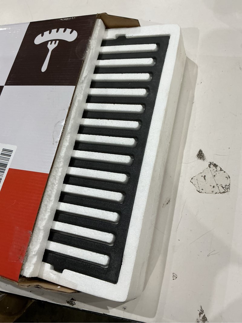 Condition photo showing New/Like New for genesis ii grill grates for weber genesis ii 300 and genesis ii lx 300 series grills, genesis ii e&s 310 315 320 325 340, 18.75" grill parts for weber genesis 2, weber 66095 66802,66805, cast iron 18.75" weber genesis ii 300
