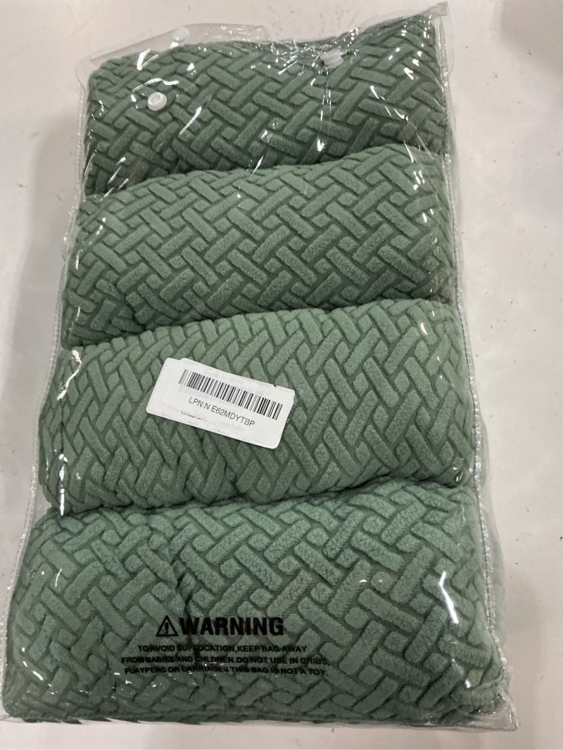 Condition photo showing New/Like New for outdoor cushion covers set,8pcs patio furniture couch seat slipcovers, replacement for sofa sectional chair(cover?only) green 8pcs-jacquard