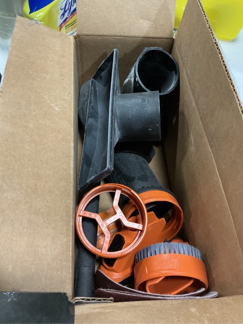 Condition photo showing As Is for ridgid 2-1/2 in. nxt max crevice tool and dusting brush shop vacuum attachments with shoe kits for ridgid nxt wet dry vacs