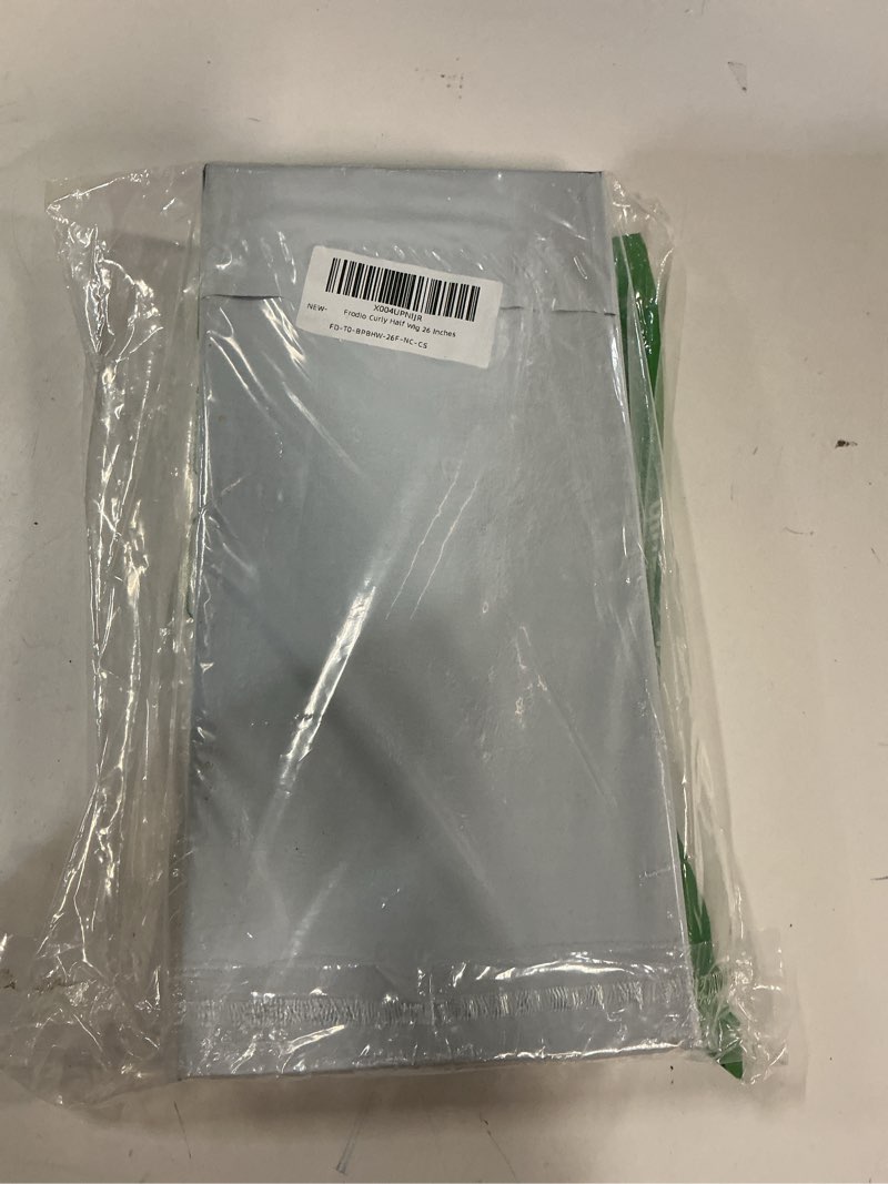 Condition photo showing New/Like New for Frodio Curly Half Wig 26 Inches Veralux™ Fiber Blend Human Hair 3 in 1 Shaggy Waves Flip Over Drawstring Wig 200% Density Glueless Wigs Natural Black Ready to Go Headband Wig for Women 26 Inch Curly Half Wig