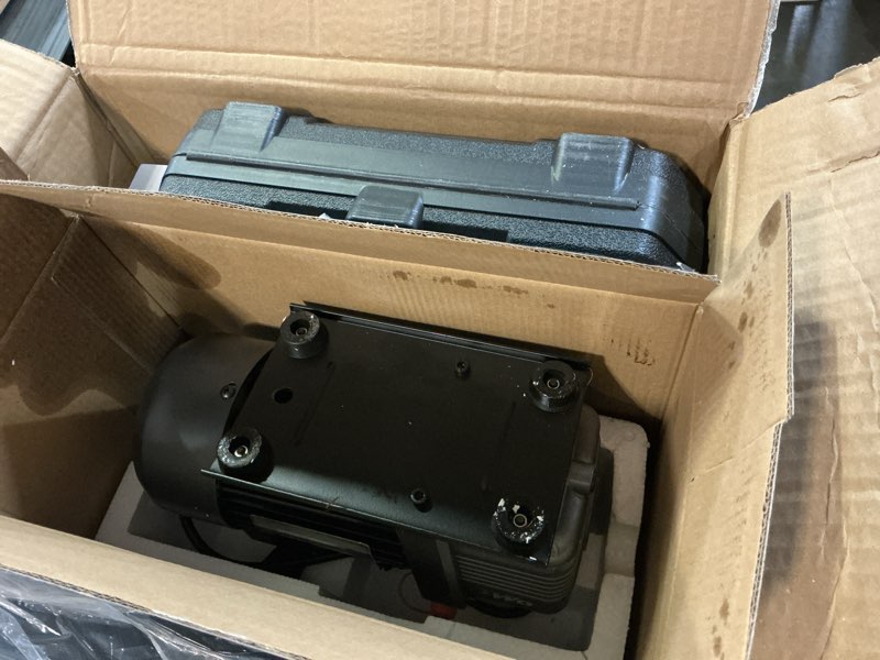 Condition photo showing Good Condition for orion motor tech ac vacuum pump and gauge set, 1/3 hp 4 cfm vacuum pump manifold gauge kit with leak detector 3 hoses & accessories for r134a r12 r22 r502, a/c vacuum pump kit for auto hvac systems 4.0 cfm & 3 way