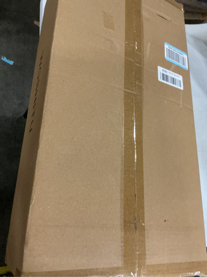Condition photo showing New/Like New for woshitu bathroom vanity light fixtures: 3-lights mid century modern vanity lights for bathroom over mirror, brushed gold wall sconce lighting with frosted milky glass shade for bath living room gold 3-light