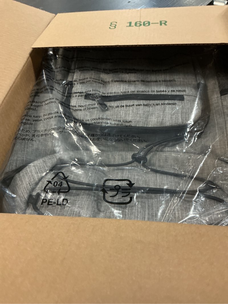 Condition photo showing New/Like New for Amazon Basics Reusable Insulated Soft Cooler Backpack, 30 Can Capacity, Gray