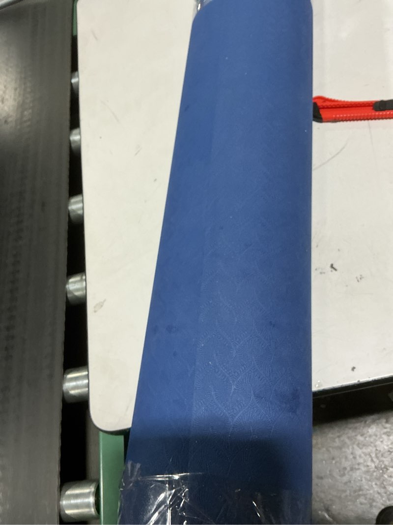 Condition photo showing Good Condition for (Similar to) Retrospec Solana Yoga Mat 1\" Thick w/Nylon Strap for Men & Women - Non Slip Exercise Mat for Home Yoga, Pilates, Stretching, Floor & Fitness Workouts Ocean Blue 1 inch