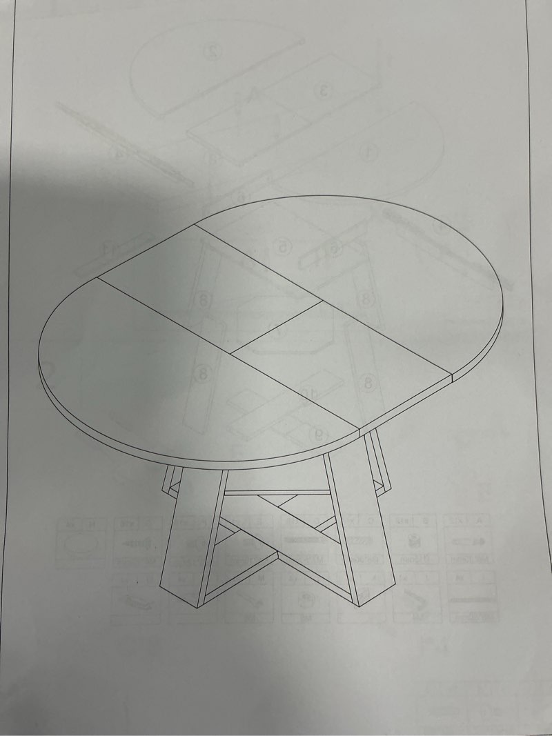 Table oval black JMJ02-BSDLYX-24110703