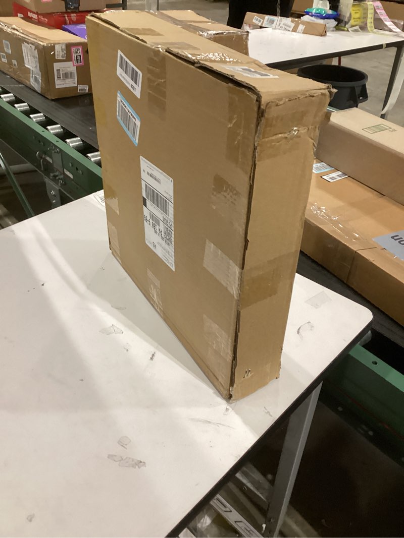 YUGALI 26” Christmas Wreath with Hanger Lights for Front Door Outdoor Porch Frosted Branches Snowy W