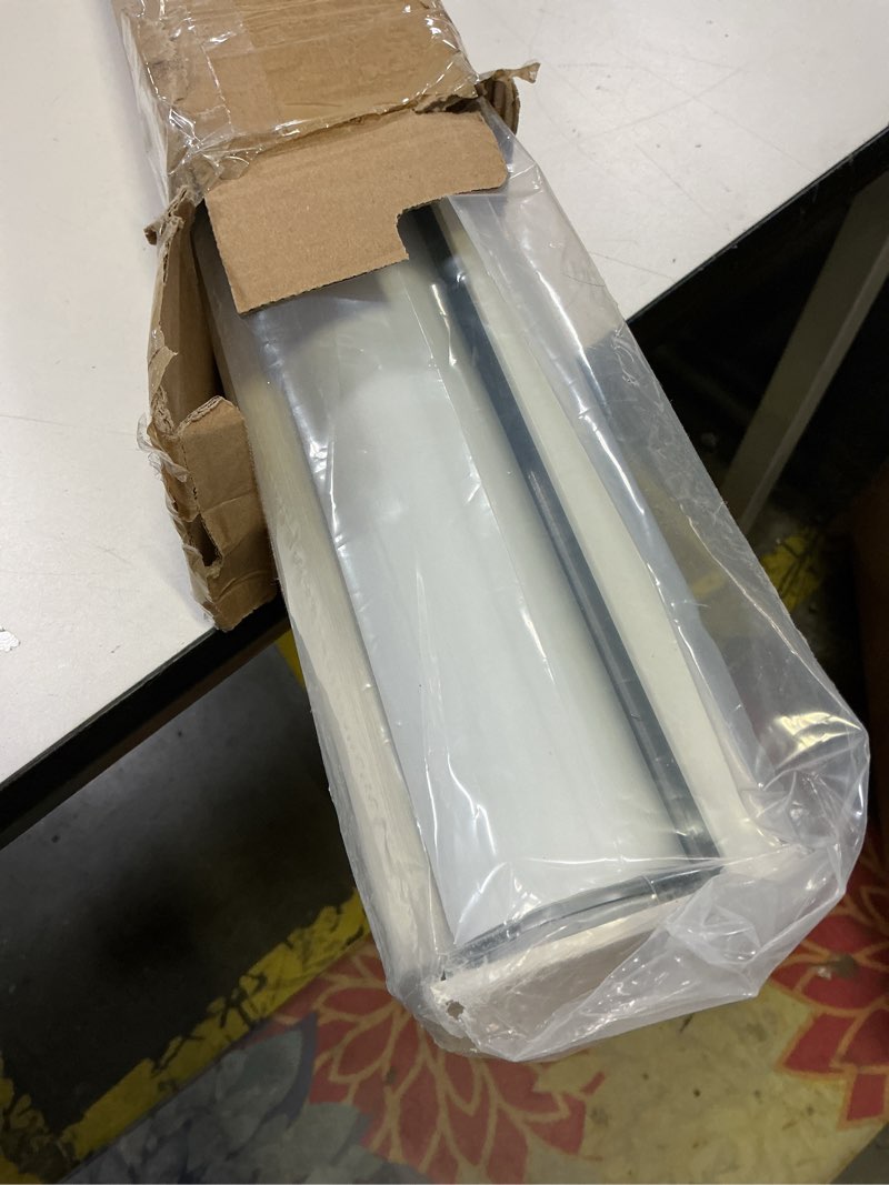 Condition photo showing Good Condition for joydeco 100% blackout roller shades (pro), free-stop cordless blinds for windows, uv protection, natural woven blinds for home and office, light-proof aluminum cover (beige, 42" w x 75" h) beige 42"w x 75"h