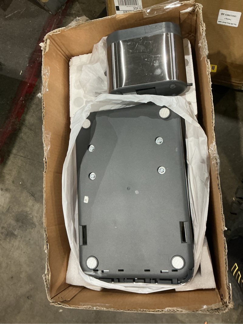 Condition photo showing As Is for ge profile opal 2.0 xl with 1 gallon tank, chewable crunchable countertop nugget ice maker, scoop included, 38 lbs in 24 hours, pellet ice machine with wifi & smart connected, stainless steel