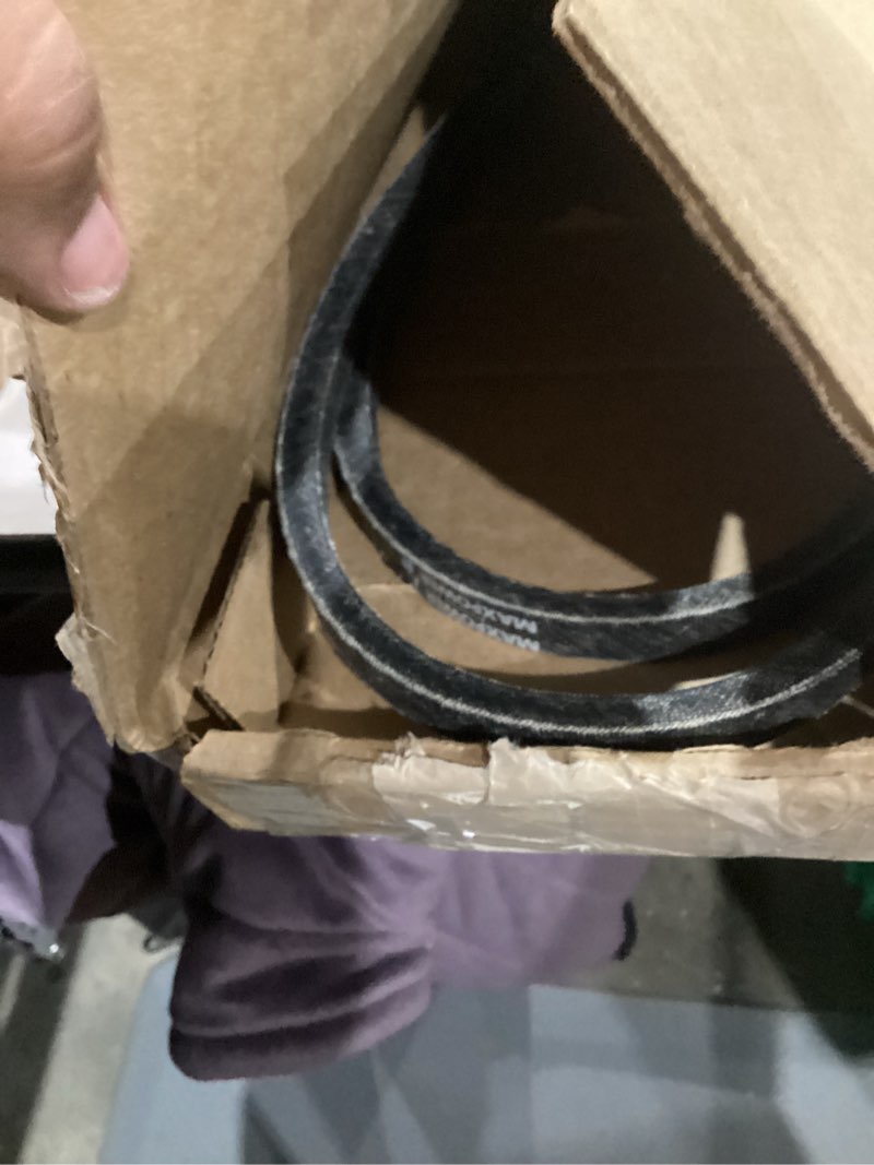 Condition photo showing As Is for Maxpower 347655B Premium Belt Reinforced with Kevlar Fiber Cords, 5/8" x 110"