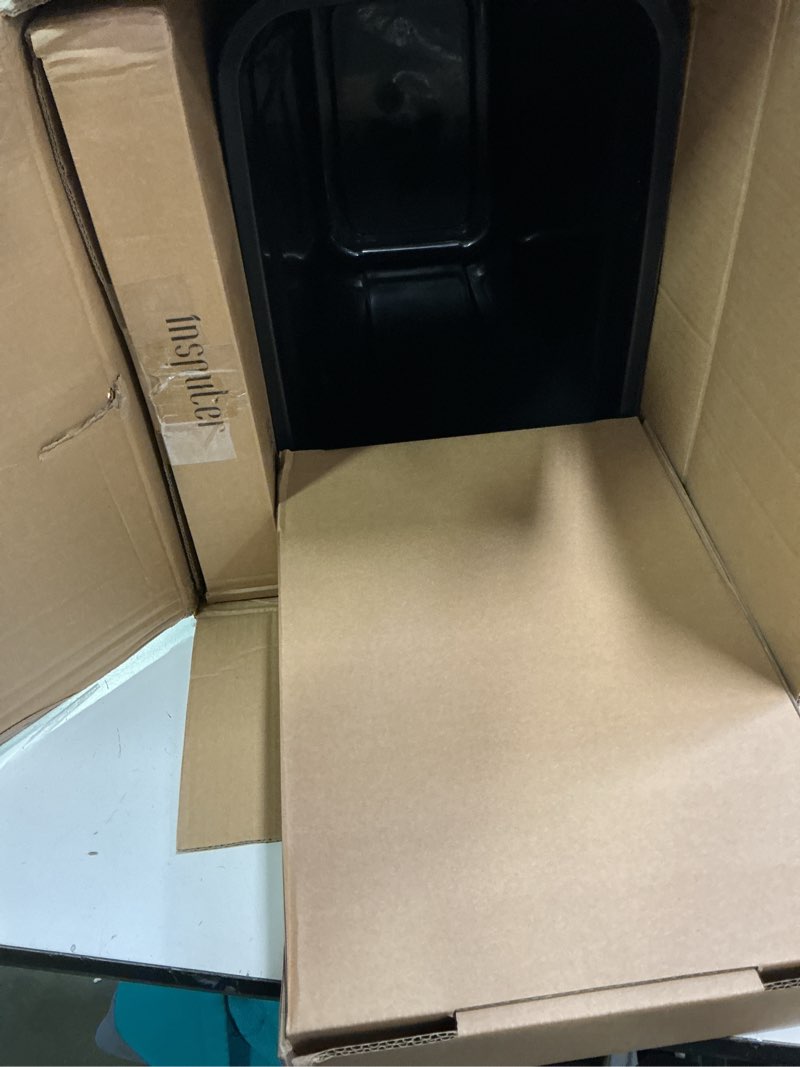 Condition photo showing New/Like New for Insputer Double 40QT Pull Out Trash Can Under Cabinet, Heavy Duty Under Sink Garbage Bin Kit with Soft-Close Slides for Kitchen, Laundry, Requires Minimum Cabinets Opening 18" W X 24" D Silver Double