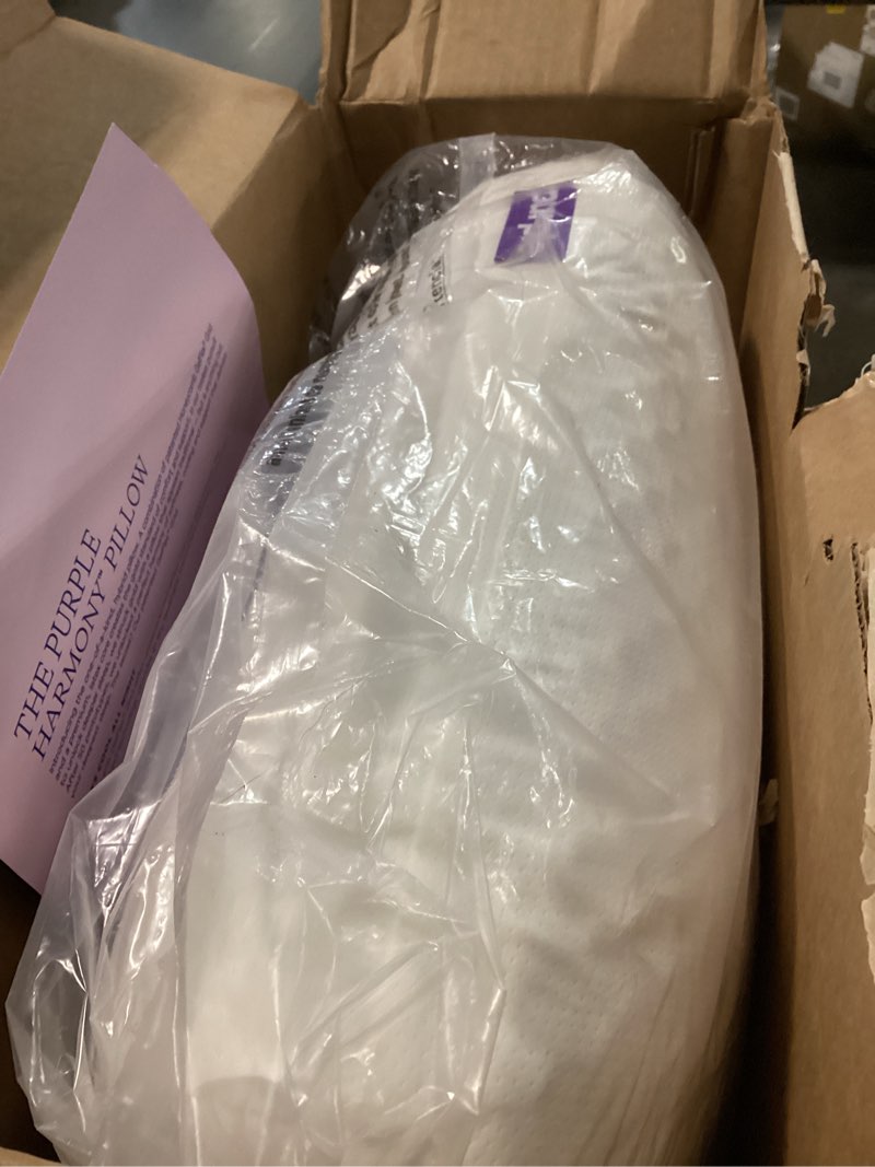 Condition photo showing Good Condition for Purple Harmony Pillow – Talalay Latex Foam Cooling Pillow for Combo or Side Sleepers, 360º Hex GelFlex Grid for No-Pressure Support and Luxurious Weightless Feel - Standard, Medium Feel, Med Height