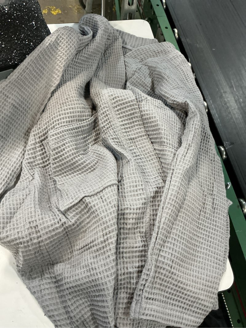 Condition photo showing Good Condition for organic turkish waffle robe, xs, grey