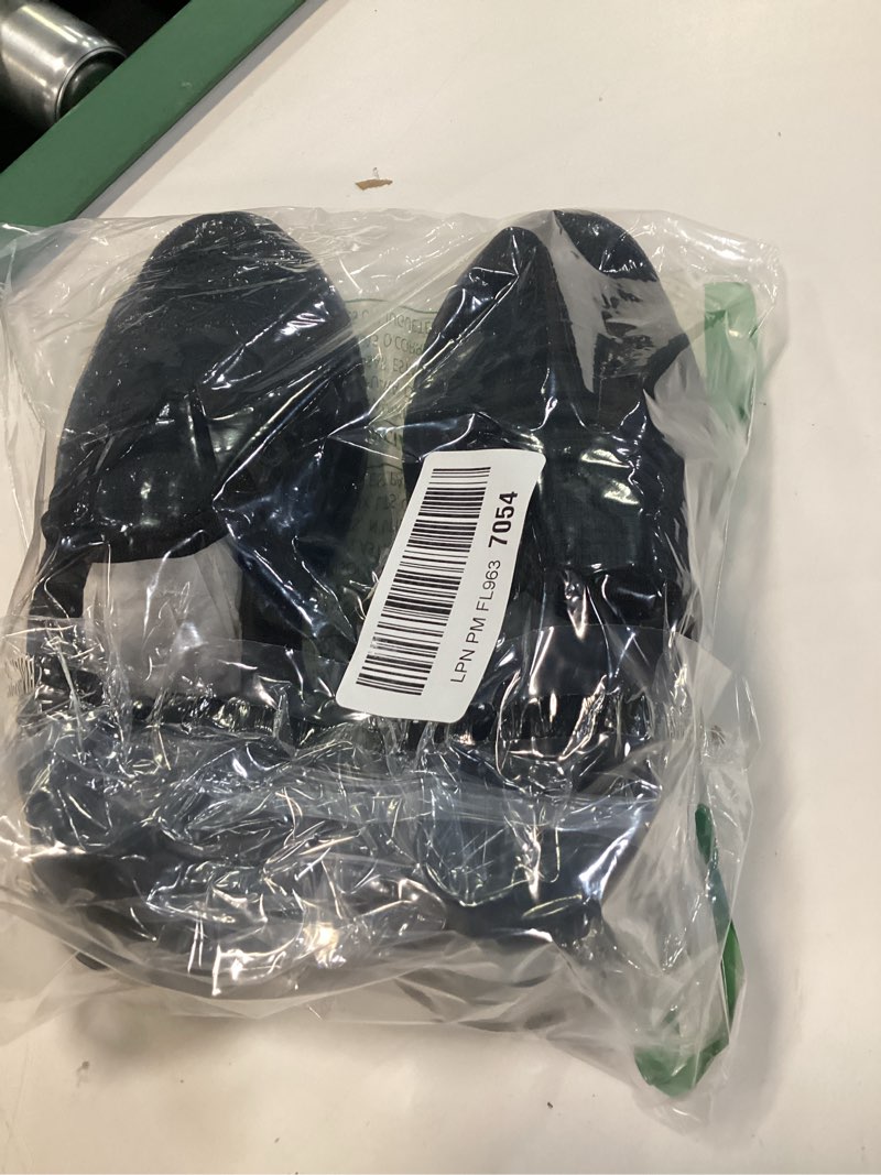 Condition photo showing New/Like New for runside girls lightweight sneakers kids lace-up tennis running shoes, breathable walking shoes for toddler/little kid/big kid 4 big kid black