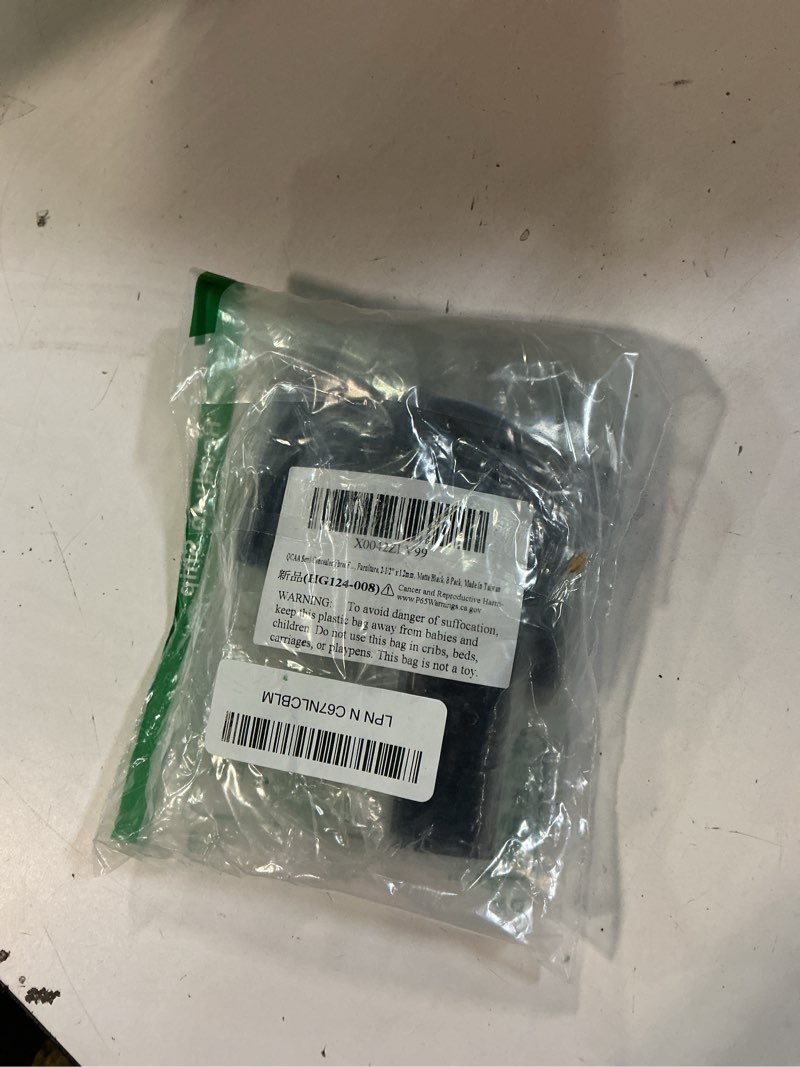 Condition photo showing New/Like New for qcaa three fold shutter hinge, half surface for shutter, cabinet, furniture, 2-1/2" x 1.2mm, matte black, made in taiwan, 8 pack