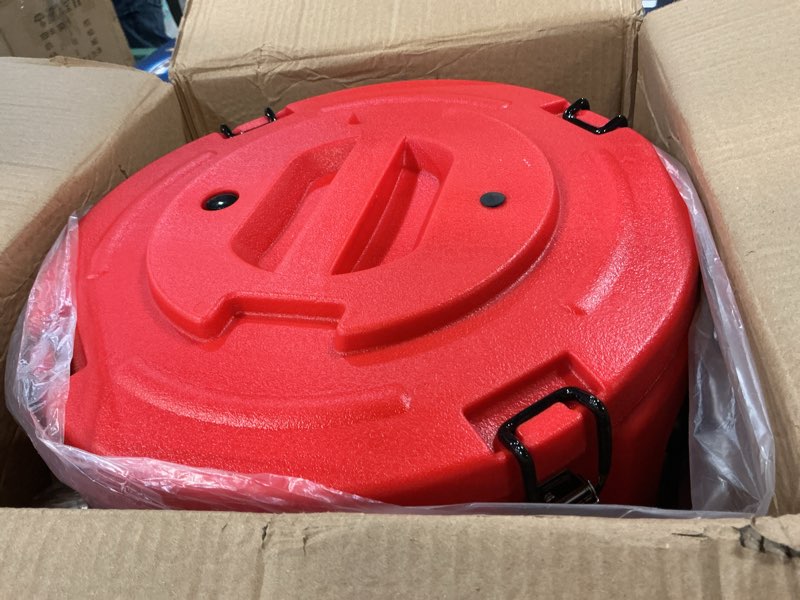 Condition photo showing Good Condition for lesolar 21QT Insulated Soup Container Carrier with Spoon, 5 Gallon Portable Commercial Hot Box Food Warmer for Hot or Cold Food Large Insulated Barrel Cooler for Restaurant Canteen Home Party